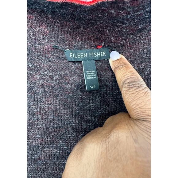 Eileen Fisher Sweater Orange Cozy Soft Basic Wool Reversible Funnel Neck Small‎ - Picture 2 of 11